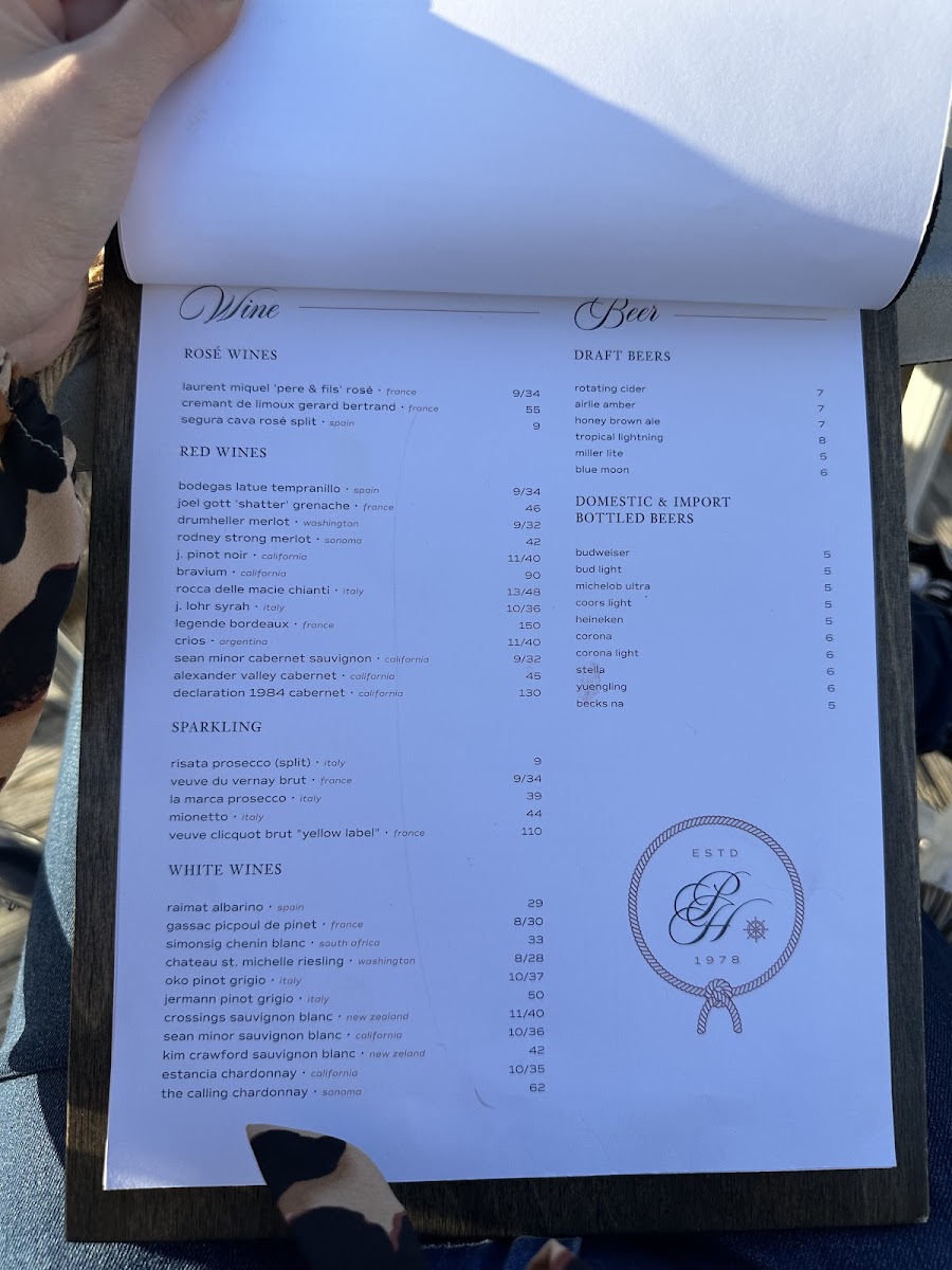 Menu - The Pilot House photo 10