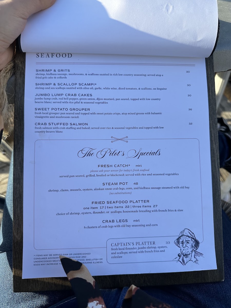 Menu - The Pilot House photo 5