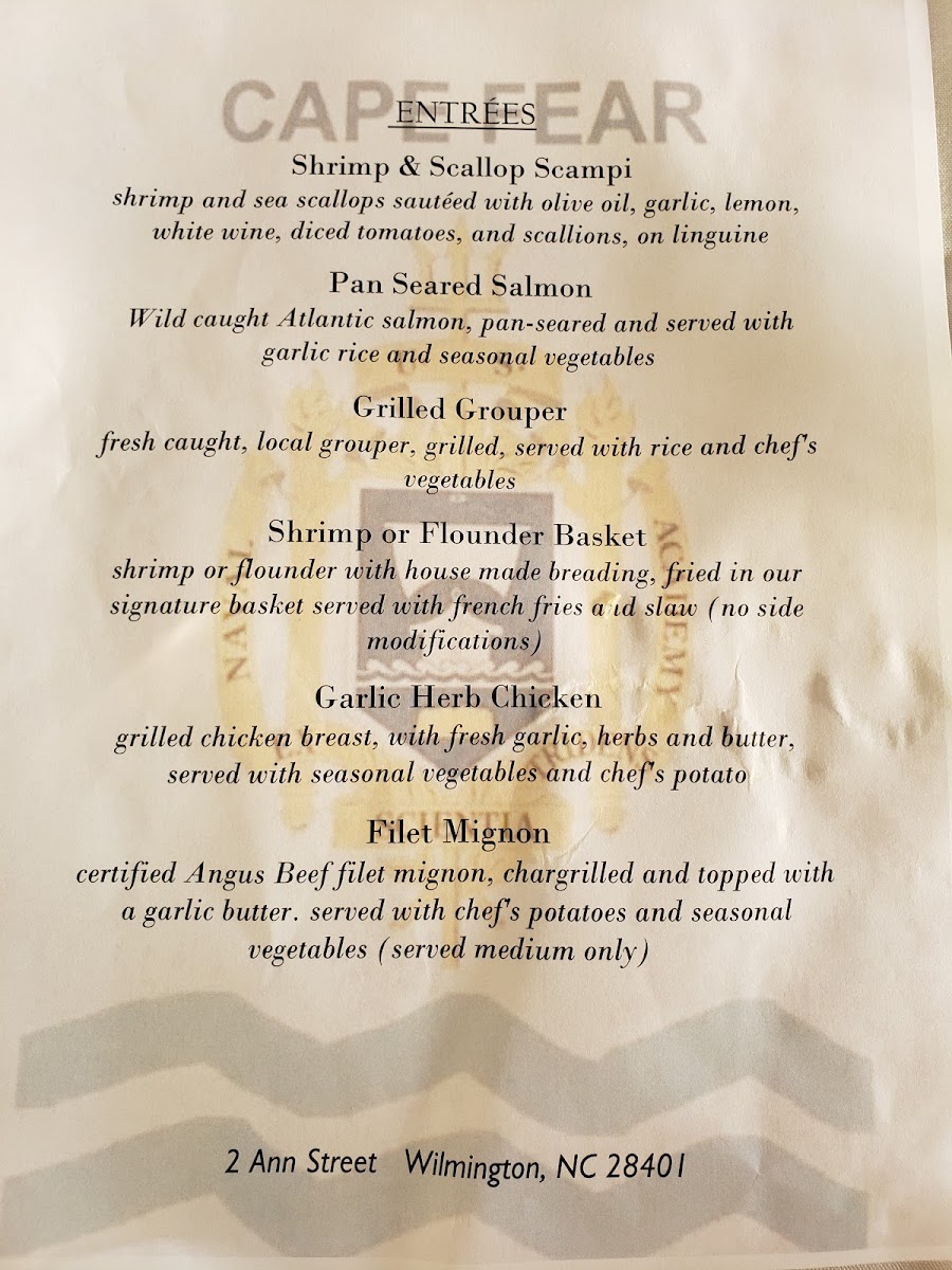 Menu - The Pilot House photo 7
