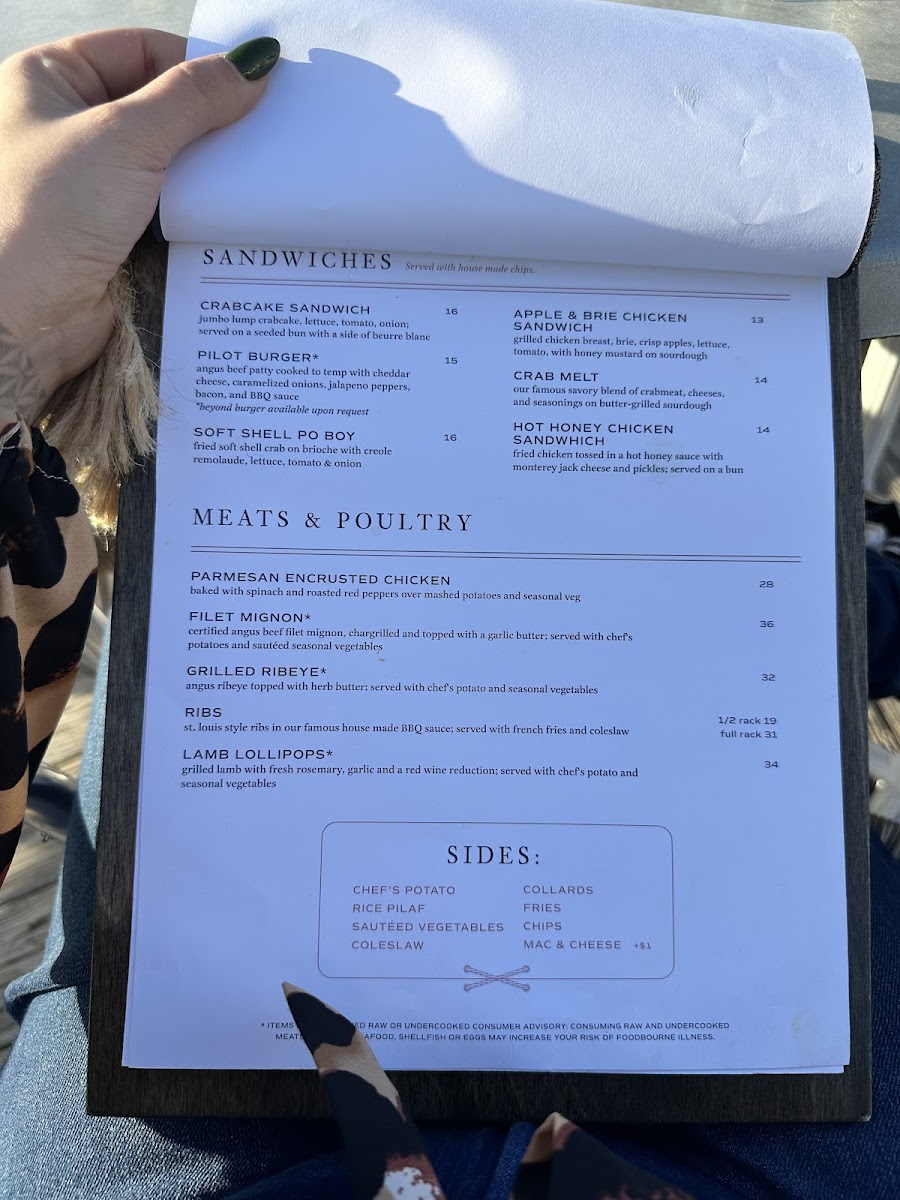 Menu - The Pilot House photo 8